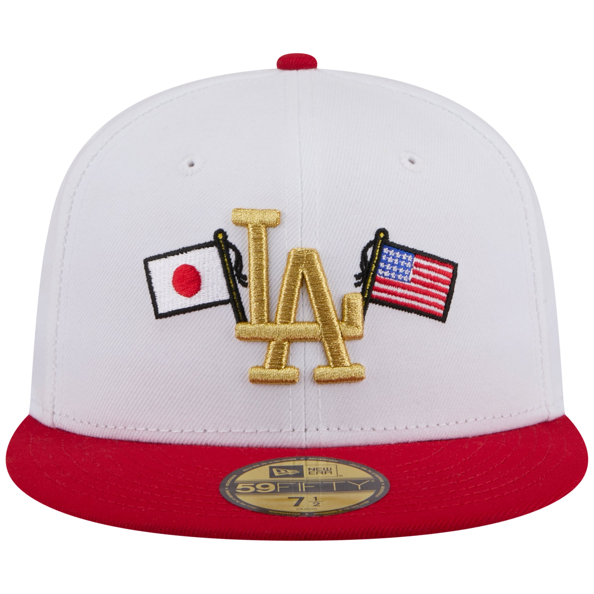 Los Angeles Dodgers Los Angeles Crown the City - Expansion Pack 2.0 - JAPAN USA Flags  - White/Red