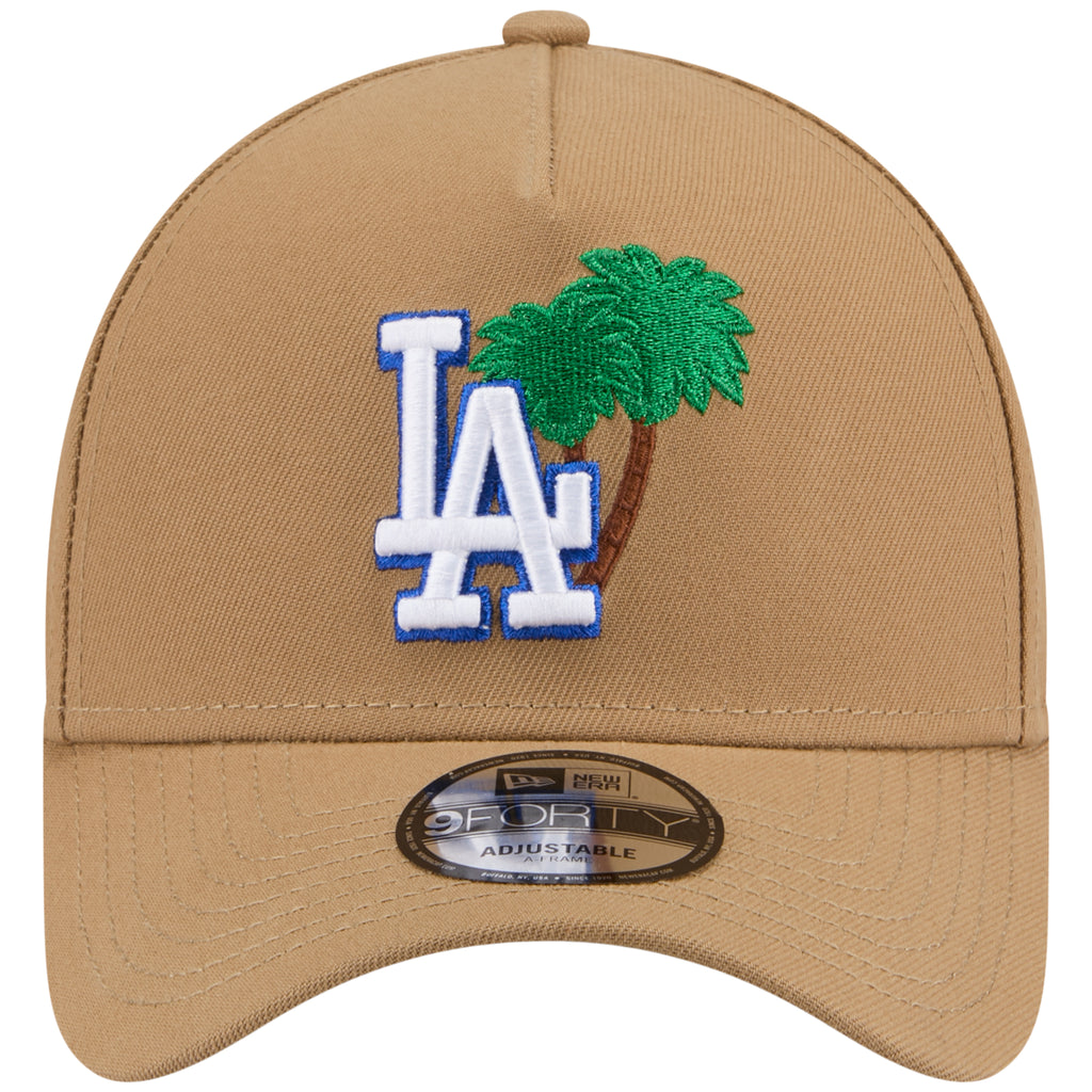 Los Angeles Dodgers Los Angeles Crown the City - Palm - Khaki/Khaki New Era 9FORTY