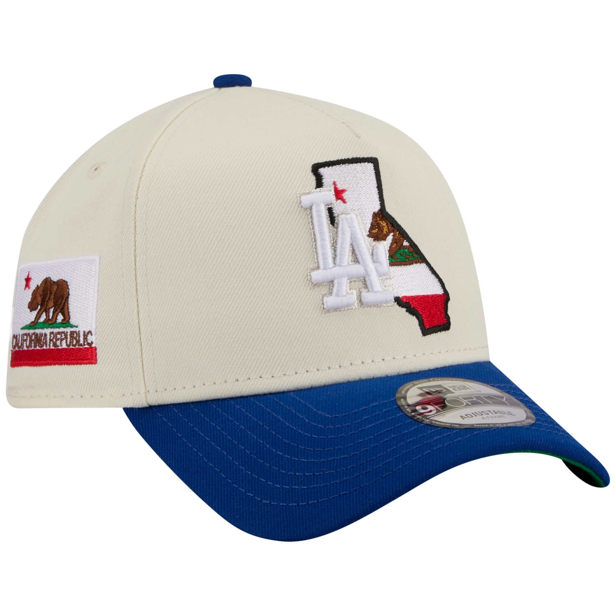 Los Angeles Dodgers Los Angeles Crown the City - State Flag Fill - Chrome/Royal New Era 9FORTY