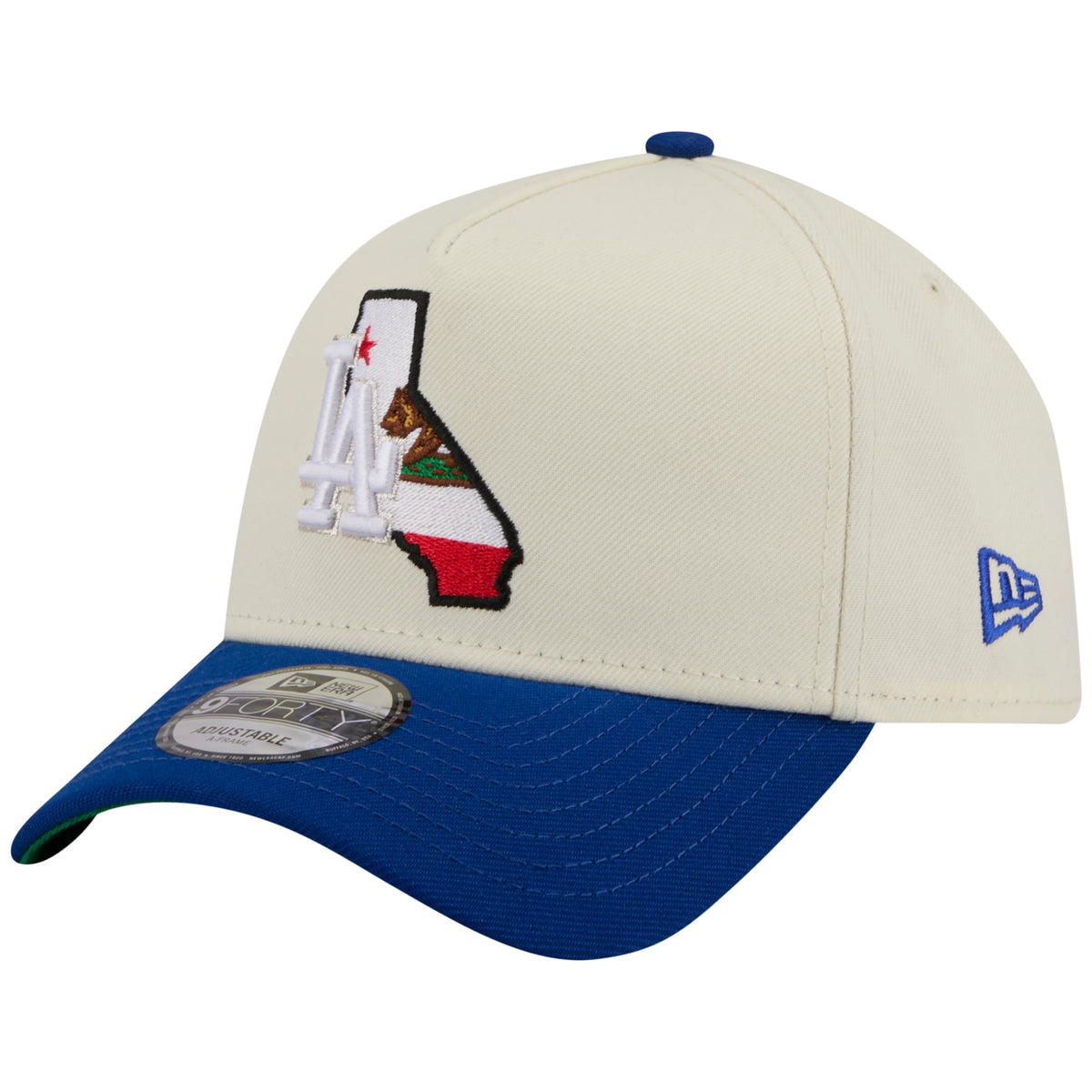 Los Angeles Dodgers Los Angeles Crown the City - State Flag Fill - Chrome/Royal New Era 9FORTY