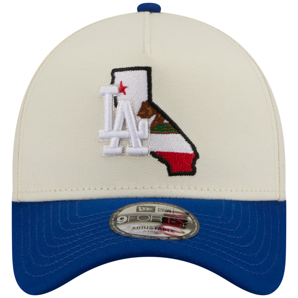 Los Angeles Dodgers Los Angeles Crown the City - State Flag Fill - Chrome/Royal New Era 9FORTY