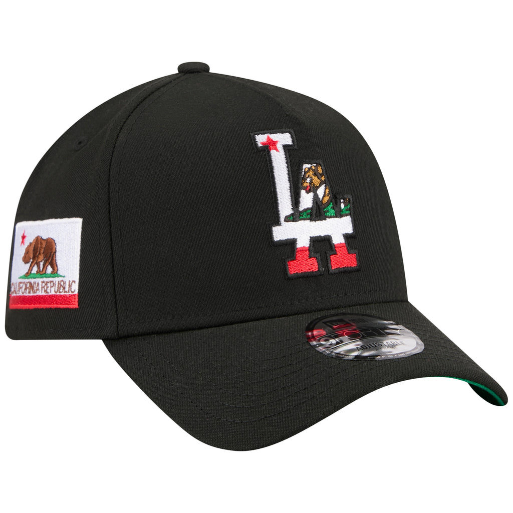 Los Angeles Dodgers Los Angeles Crown the City - Flag Fill - Black/Black New Era 9FORTY