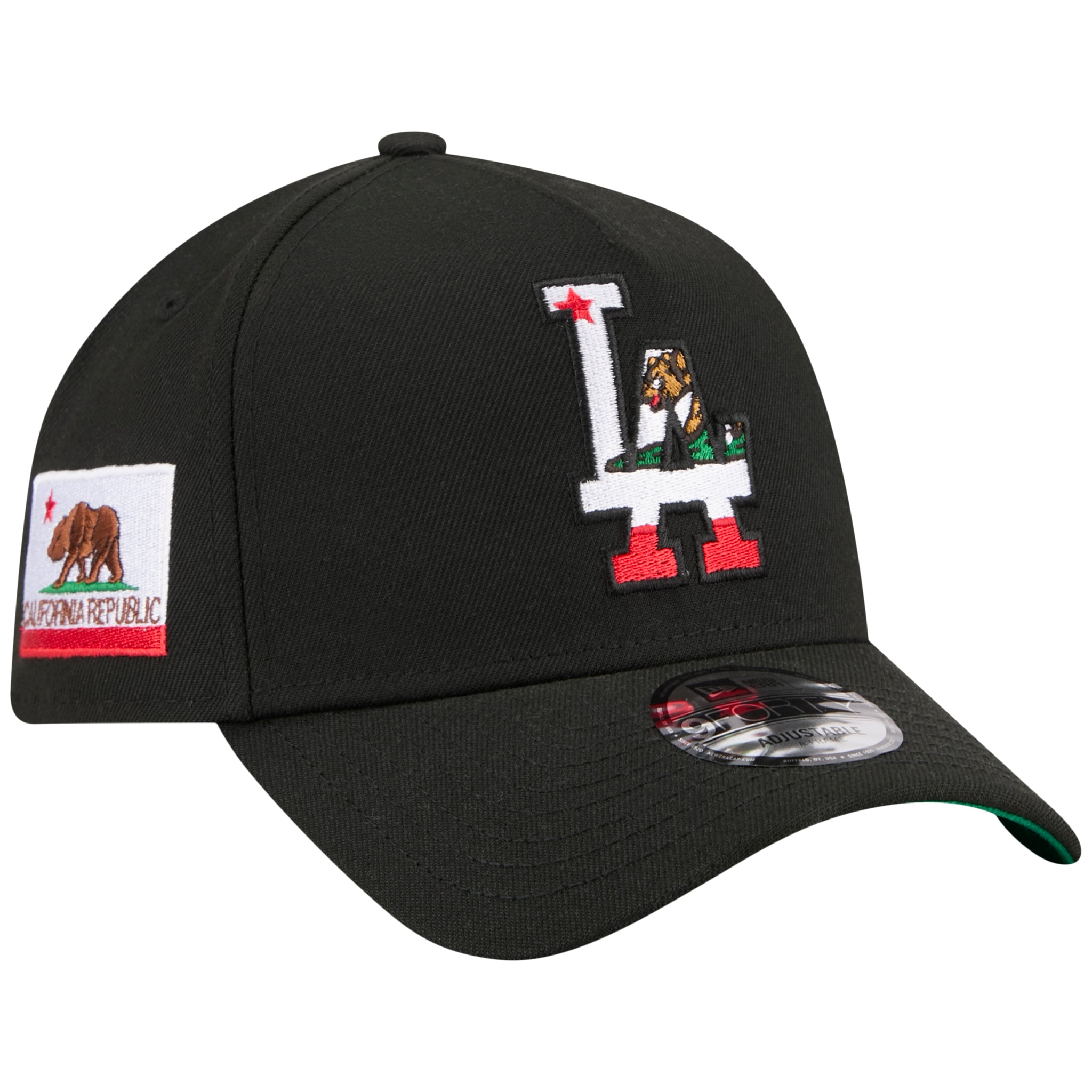 Los Angeles Dodgers Los Angeles Crown the City - Flag Fill - Black/Black New Era 9FORTY
