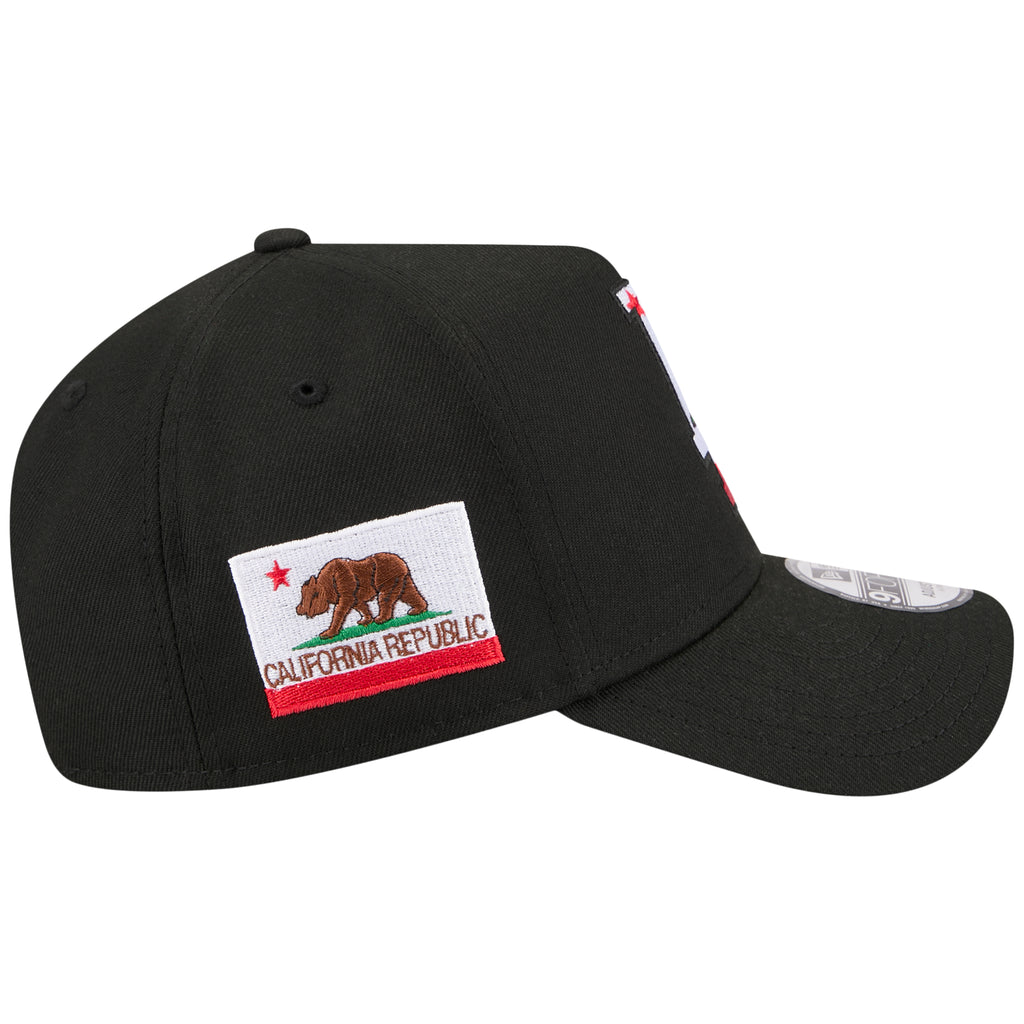 Los Angeles Dodgers Los Angeles Crown the City - Flag Fill - Black/Black New Era 9FORTY