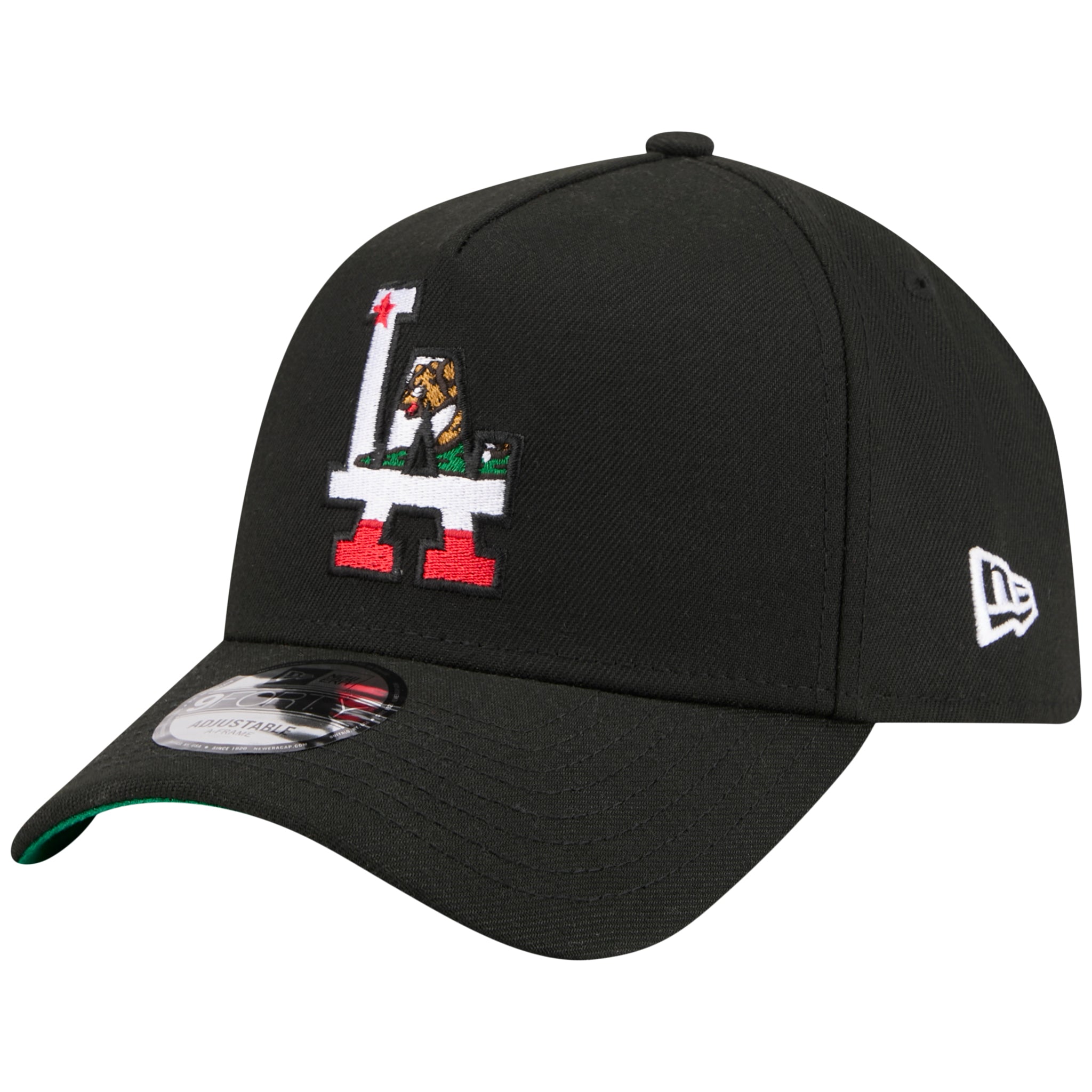 Los Angeles Dodgers Los Angeles Crown the City - Flag Fill - Black/Black New Era 9FORTY