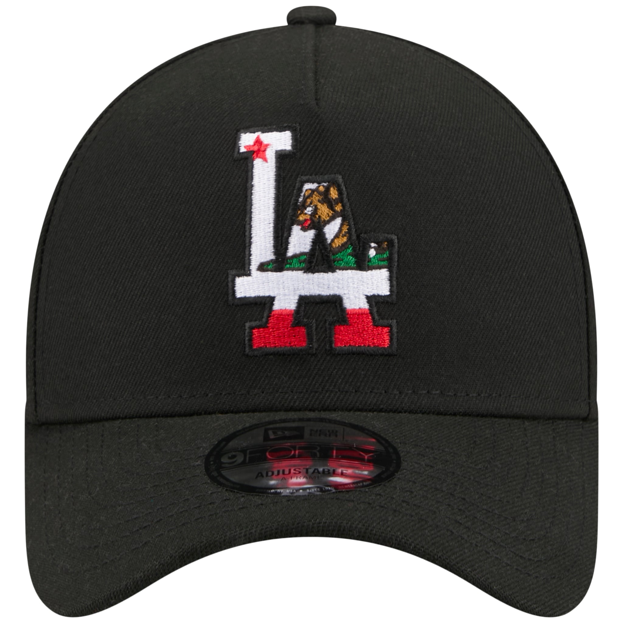 Los Angeles Dodgers Los Angeles Crown the City - Flag Fill - Black/Black New Era 9FORTY