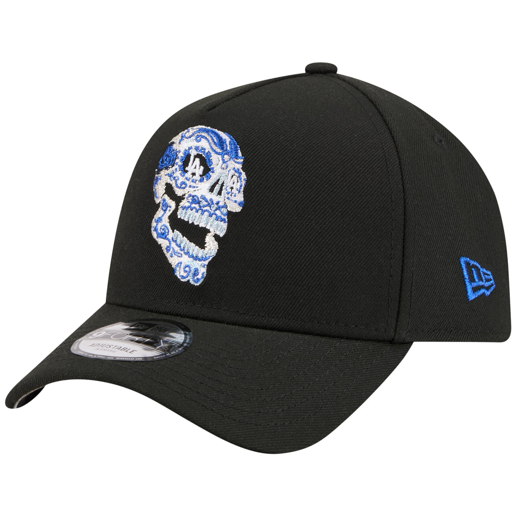 Los Angeles Dodgers Los Angeles Crown the City - Sugar Skull - Black/Black New Era 9FORTY