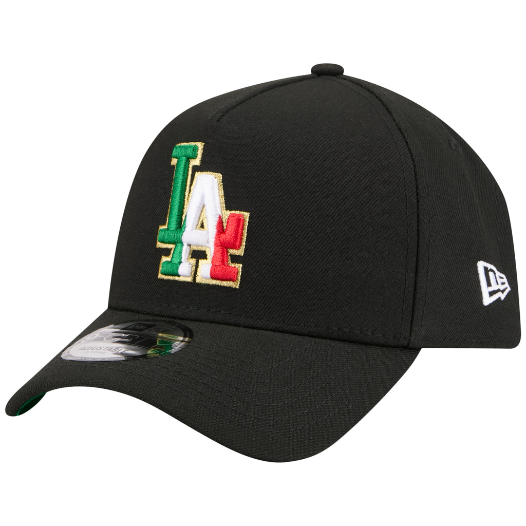 Los Angeles Dodgers Los Angeles Crown the City - MX Flag Fill - Black/Black New Era 9FORTY