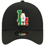 Los Angeles Dodgers Los Angeles Crown the City - MX Flag Fill - Black/Black New Era 9FORTY