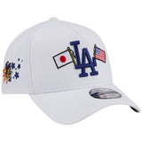 Los Angeles Dodgers Los Angeles Crown the City - JAPAN USA Flags - White/White New Era 9FORTY