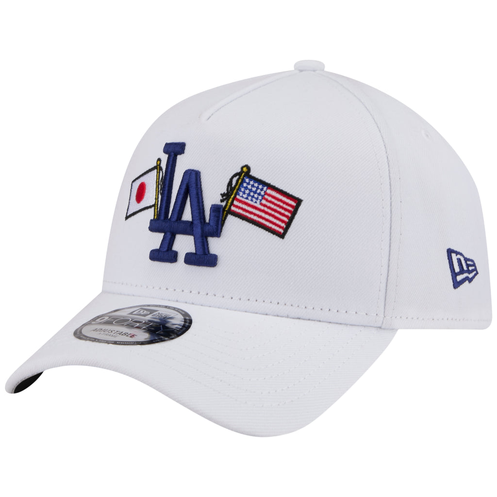 Los Angeles Dodgers Los Angeles Crown the City - JAPAN USA Flags - White/White New Era 9FORTY