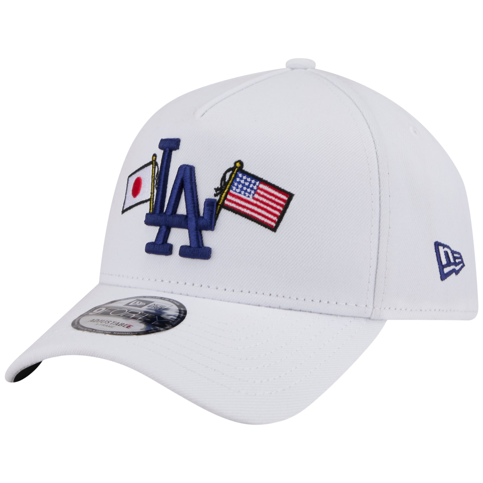 Los Angeles Dodgers Los Angeles Crown the City - JAPAN USA Flags - White/White New Era 9FORTY