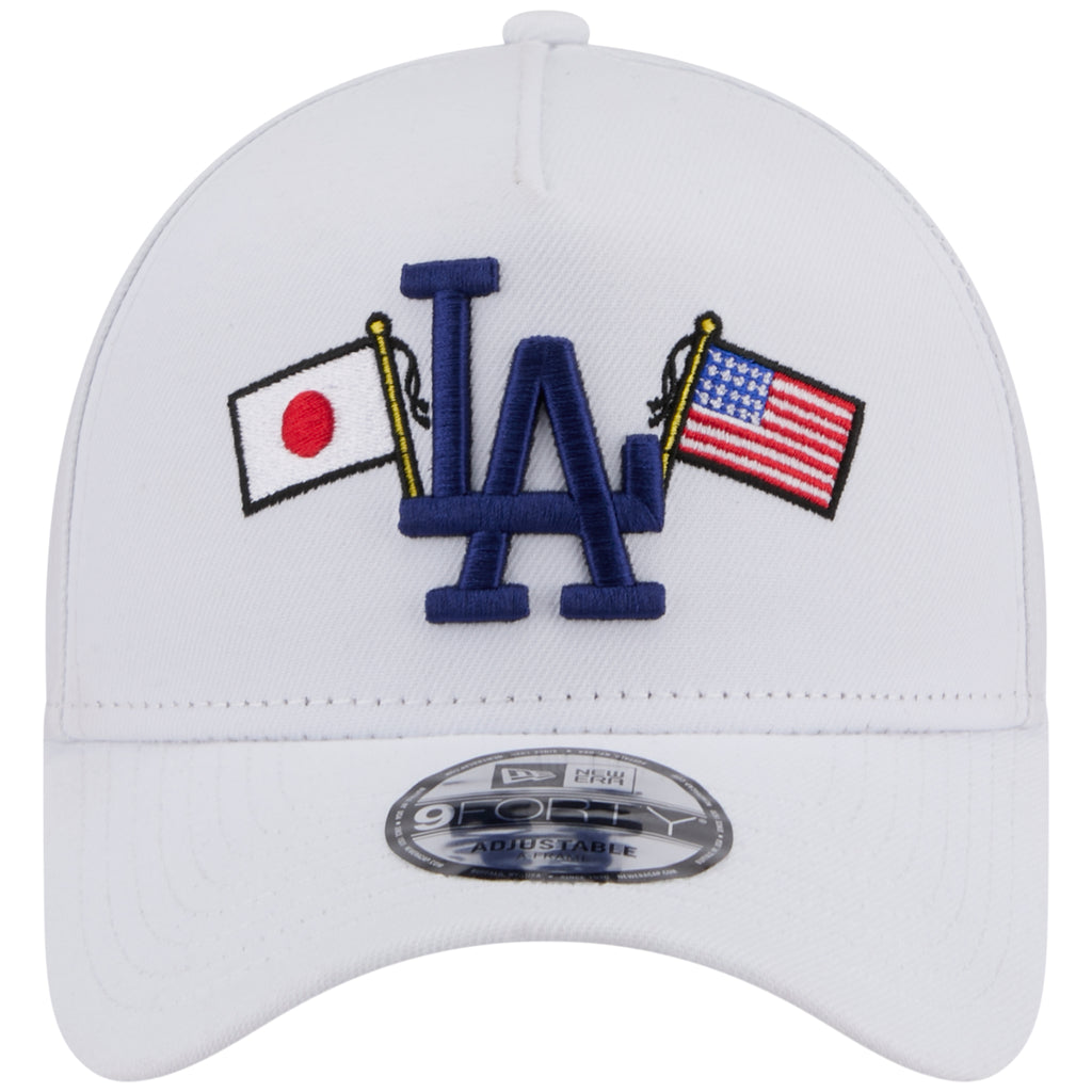 Los Angeles Dodgers Los Angeles Crown the City - JAPAN USA Flags - White/White New Era 9FORTY