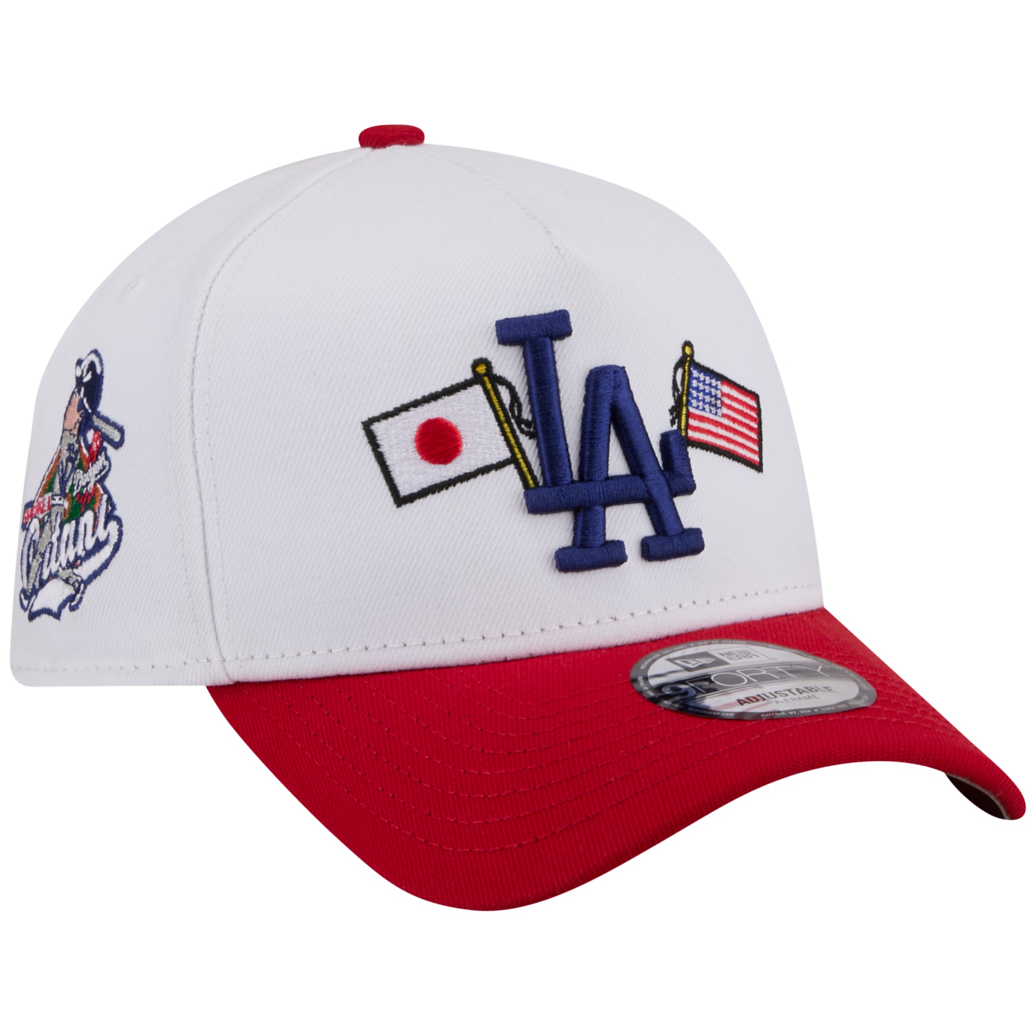 Los Angeles Dodgers Los Angeles Crown the City - JAPAN USA Flags - White/Red New Era 9FORTY