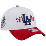 Los Angeles Dodgers Los Angeles Crown the City - JAPAN USA Flags - White/Red New Era 9FORTY