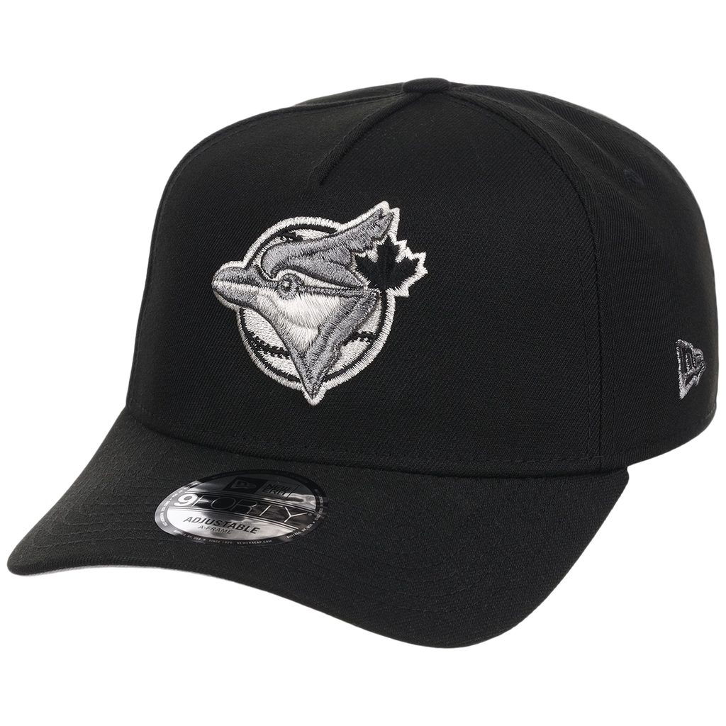 Toronto Blue Jays Toronto Crown the City - Liquid Titanium New Era 9FORTY (Black/Black)