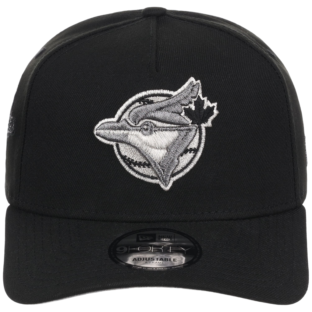 Toronto Blue Jays Toronto Crown the City - Liquid Titanium New Era 9FORTY (Black/Black)