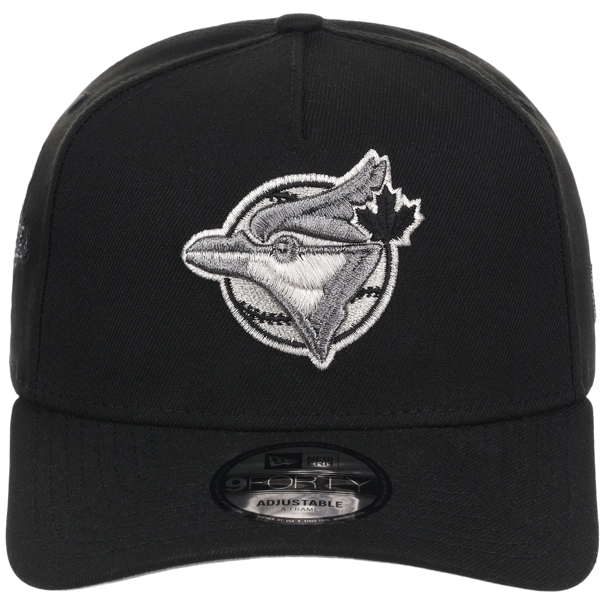 Toronto Blue Jays Toronto Crown the City - Liquid Titanium New Era 9FORTY (Black/Black)