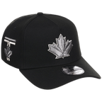 Toronto Blue Jays Toronto Crown the City - Liquid Titanium New Era 9FORTY (Black/Black)