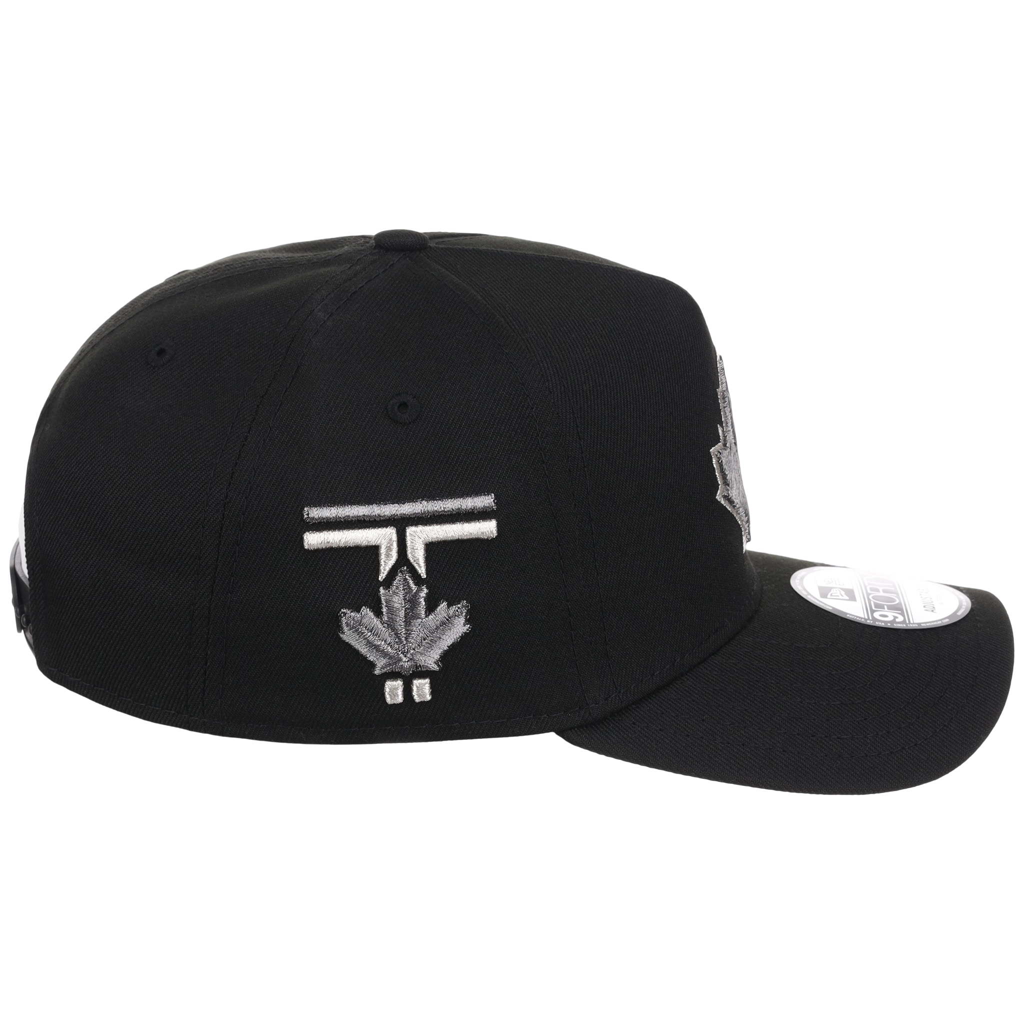 Toronto Blue Jays Toronto Crown the City - Liquid Titanium New Era 9FORTY (Black/Black)
