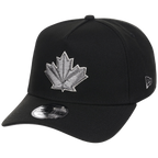 Toronto Blue Jays Toronto Crown the City - Liquid Titanium New Era 9FORTY (Black/Black)
