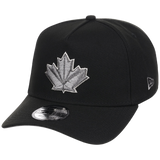 Toronto Blue Jays Toronto Crown the City - Liquid Titanium New Era 9FORTY (Black/Black)