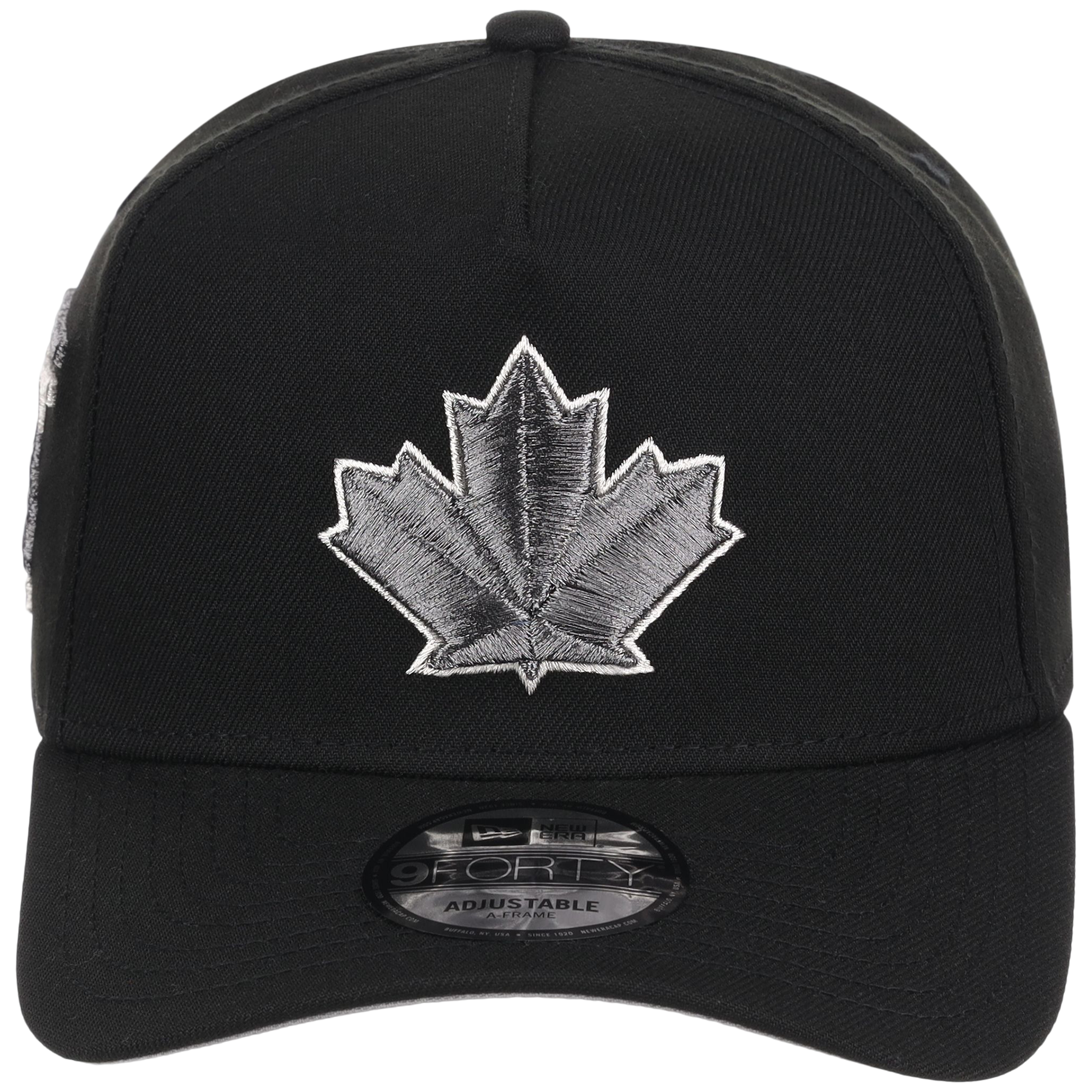 Toronto Blue Jays Toronto Crown the City - Liquid Titanium New Era 9FORTY (Black/Black)