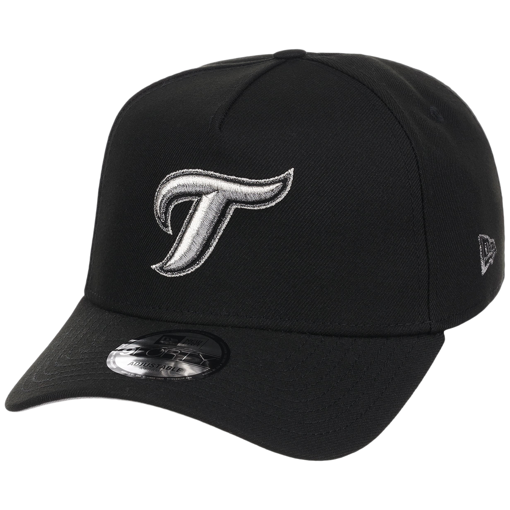 Toronto Blue Jays Toronto Crown the City - Liquid Titanium New Era 9FORTY (Black/Black)