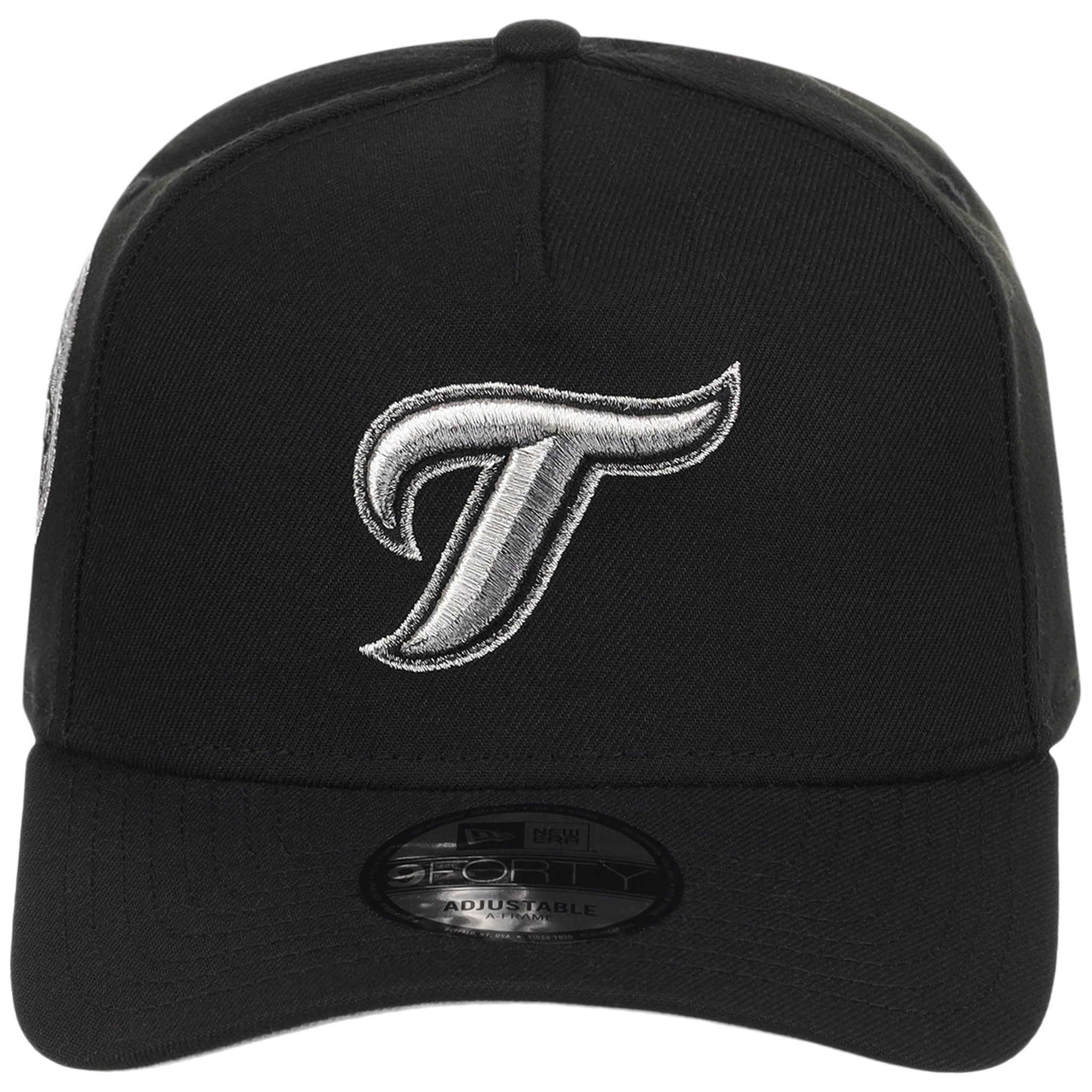Toronto Blue Jays Toronto Crown the City - Liquid Titanium New Era 9FORTY (Black/Black)