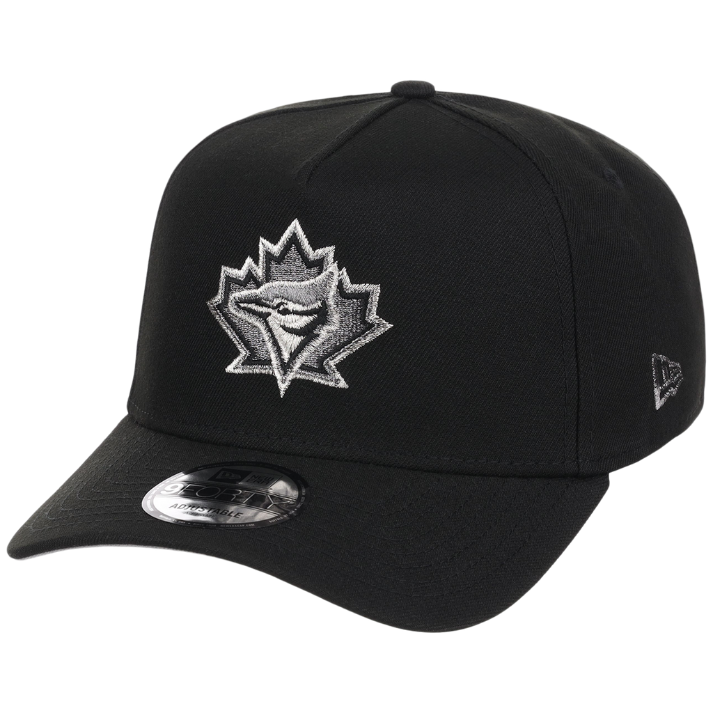 Toronto Blue Jays Toronto Crown the City - Liquid Titanium New Era 9FORTY (Black/Black)