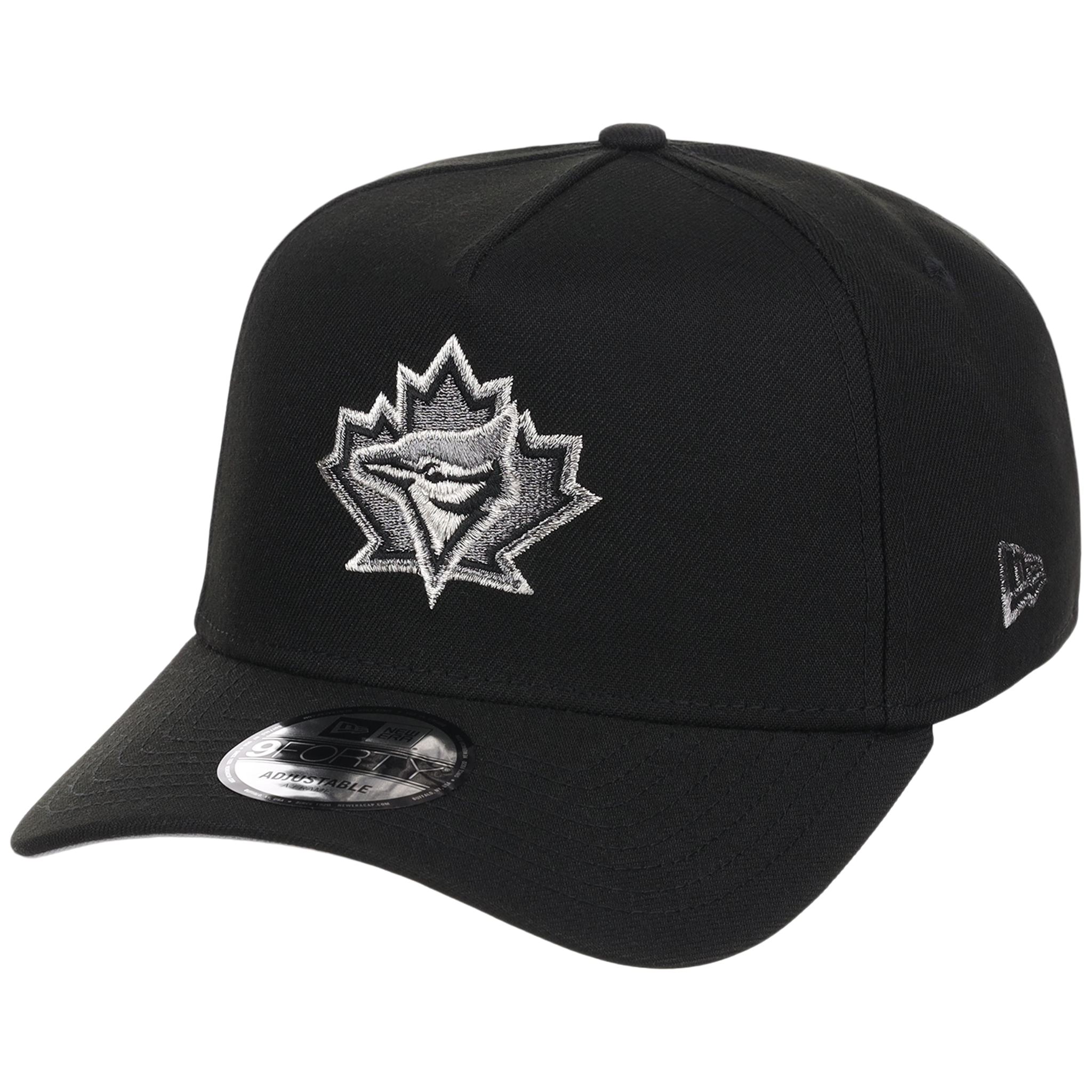 Toronto Blue Jays Toronto Crown the City - Liquid Titanium New Era 9FORTY (Black/Black)