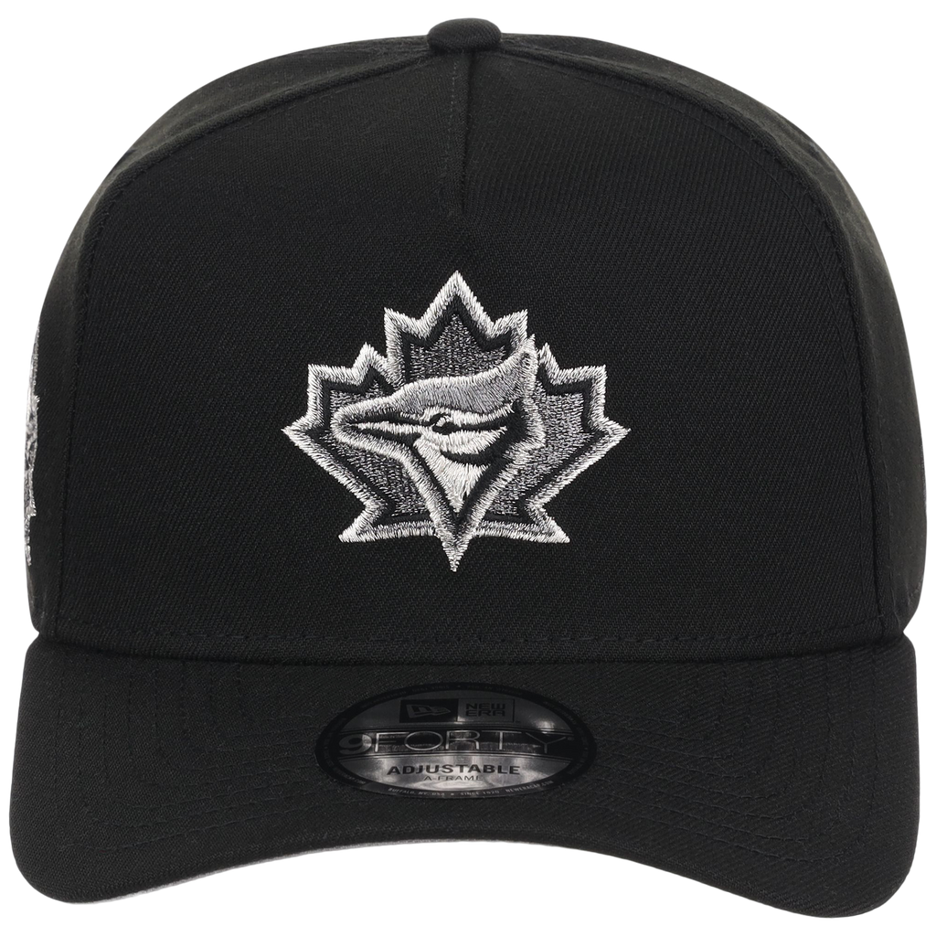 Toronto Blue Jays Toronto Crown the City - Liquid Titanium New Era 9FORTY (Black/Black)