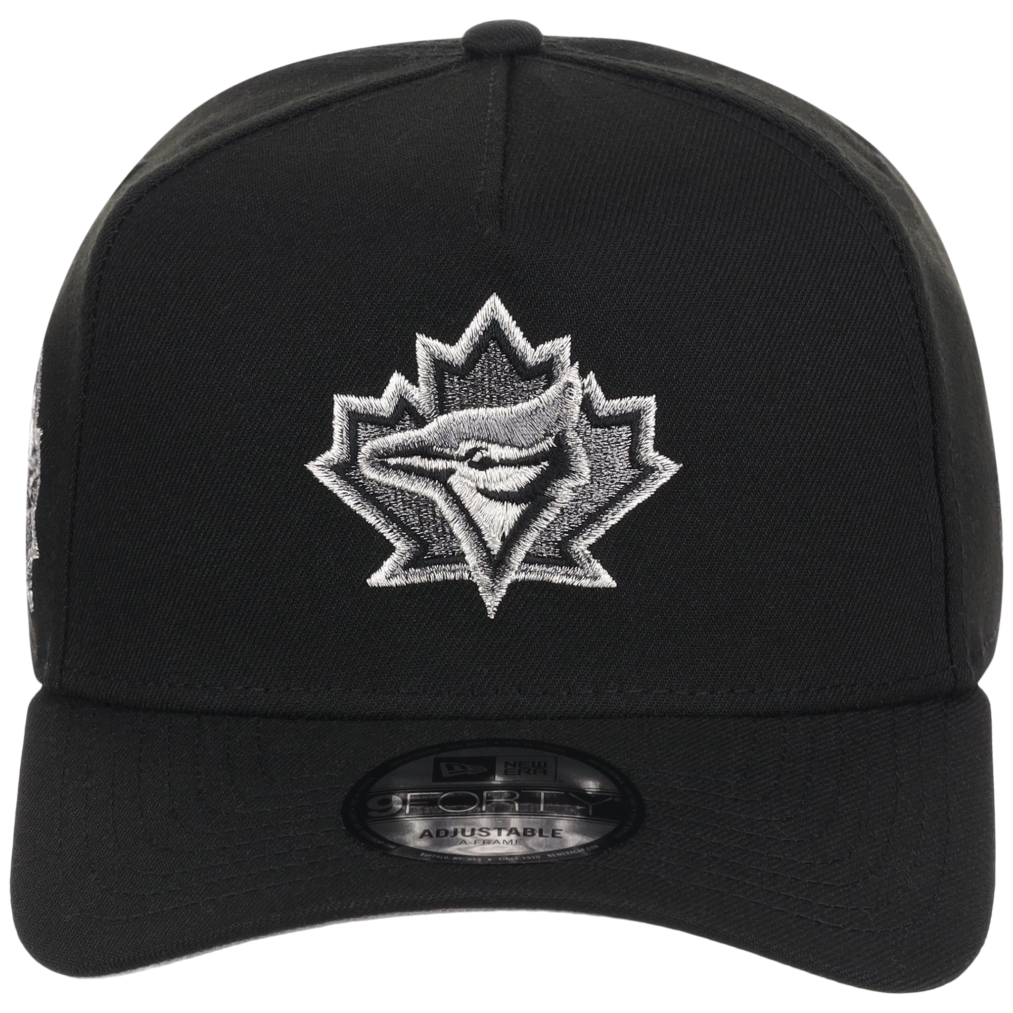 Toronto Blue Jays Toronto Crown the City - Liquid Titanium New Era 9FORTY (Black/Black)