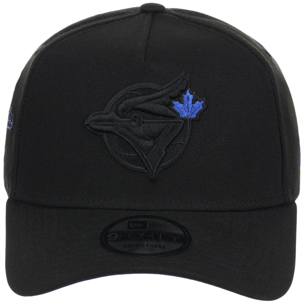 Toronto Blue Jays Toronto Crown the City - Black Pop Royal New Era 9FORTY (Black/Black)