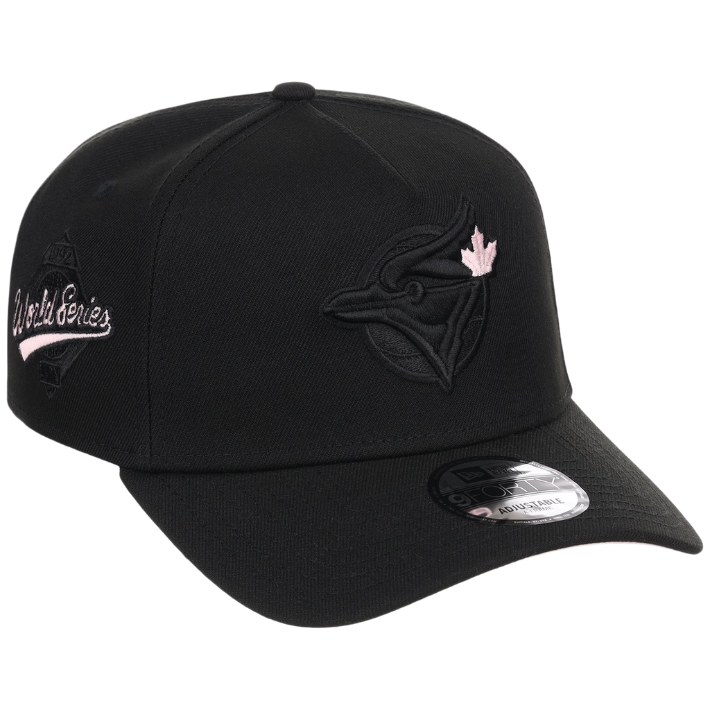 Toronto Blue Jays Toronto Crown the City - Black Pop Pink New Era 9FORTY (Black/Black)