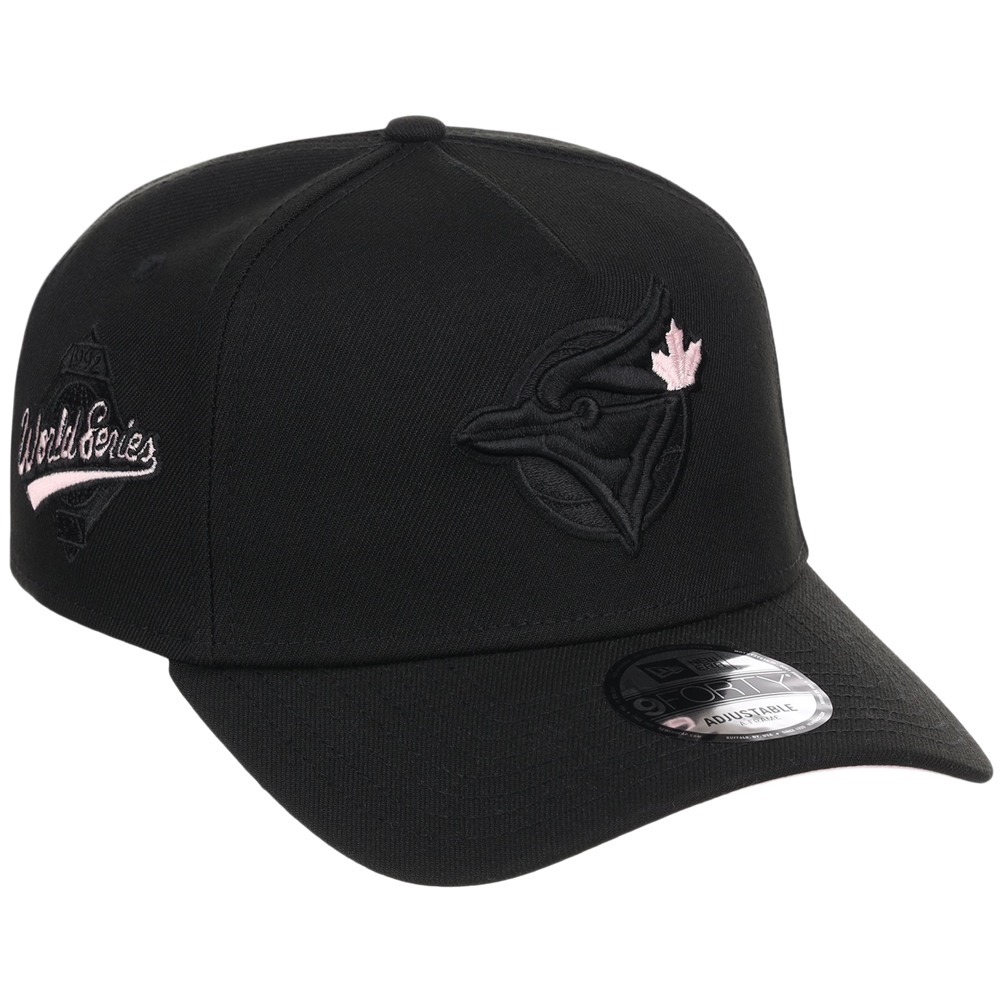 Toronto Blue Jays Toronto Crown the City - Black Pop Pink New Era 9FORTY (Black/Black)