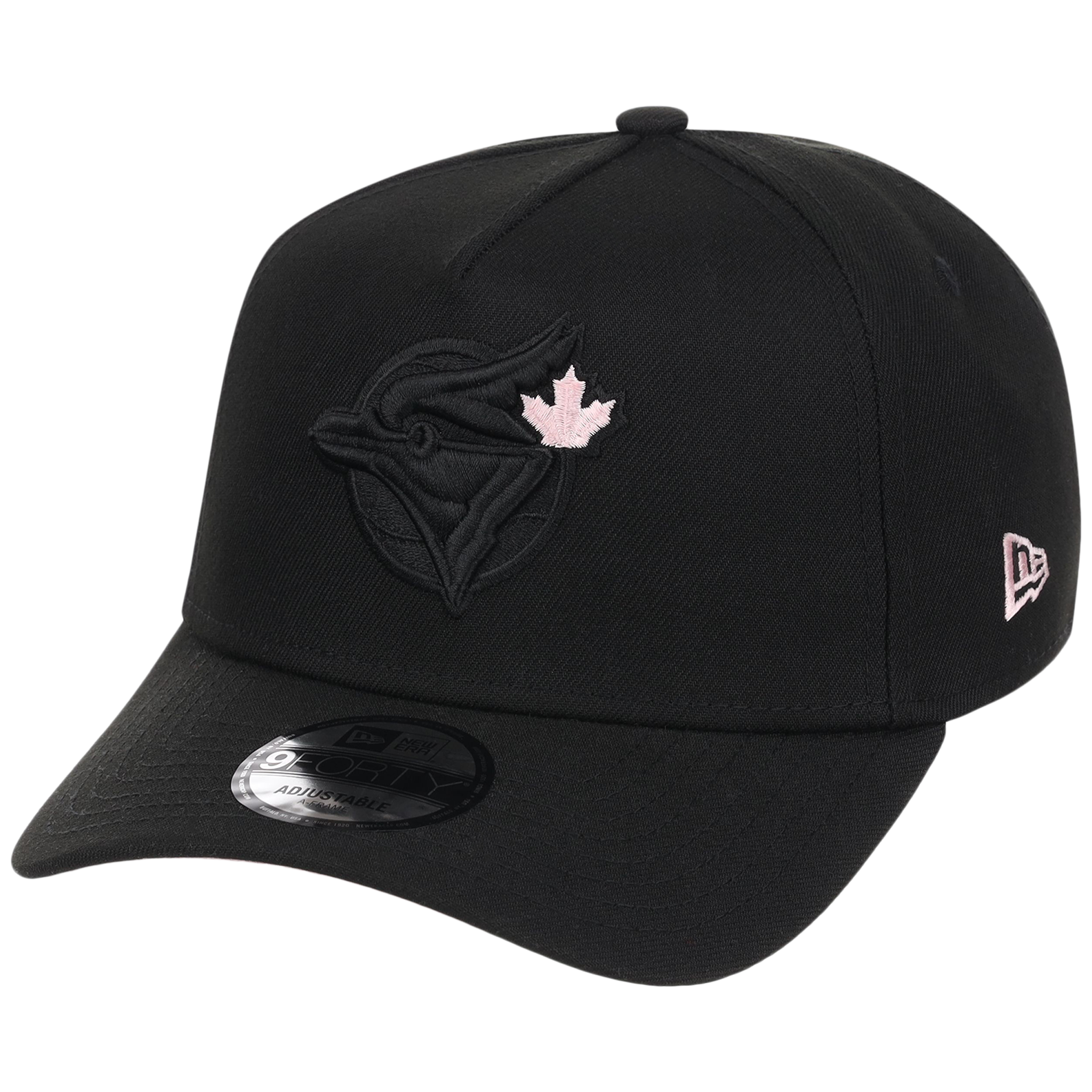 Toronto Blue Jays Toronto Crown the City - Black Pop Pink New Era 9FORTY (Black/Black)