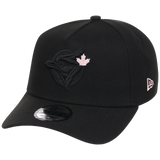 Toronto Blue Jays Toronto Crown the City - Black Pop Pink New Era 9FORTY (Black/Black)