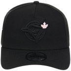 Toronto Blue Jays Toronto Crown the City - Black Pop Pink New Era 9FORTY (Black/Black)