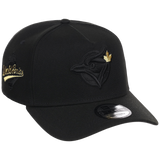 Toronto Blue Jays Toronto Crown the City - Black Pop Gold New Era 9FORTY (Black/Black)