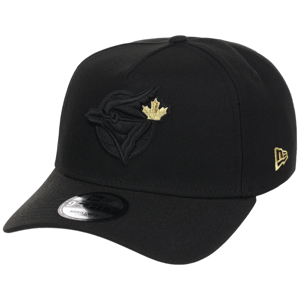 Toronto Blue Jays Toronto Crown the City - Black Pop Gold New Era 9FORTY (Black/Black)