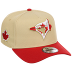 Toronto Blue Jays Toronto Crown the City - Flag Fill New Era 9FORTY (Gold/Red)