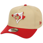 Toronto Blue Jays Toronto Crown the City - Flag Fill New Era 9FORTY (Gold/Red)