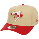 Toronto Blue Jays Toronto Crown the City - Flag Fill New Era 9FORTY (Gold/Red)