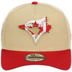 Toronto Blue Jays Toronto Crown the City - Flag Fill New Era 9FORTY (Gold/Red)