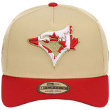 Toronto Blue Jays Toronto Crown the City - Flag Fill New Era 9FORTY (Gold/Red)