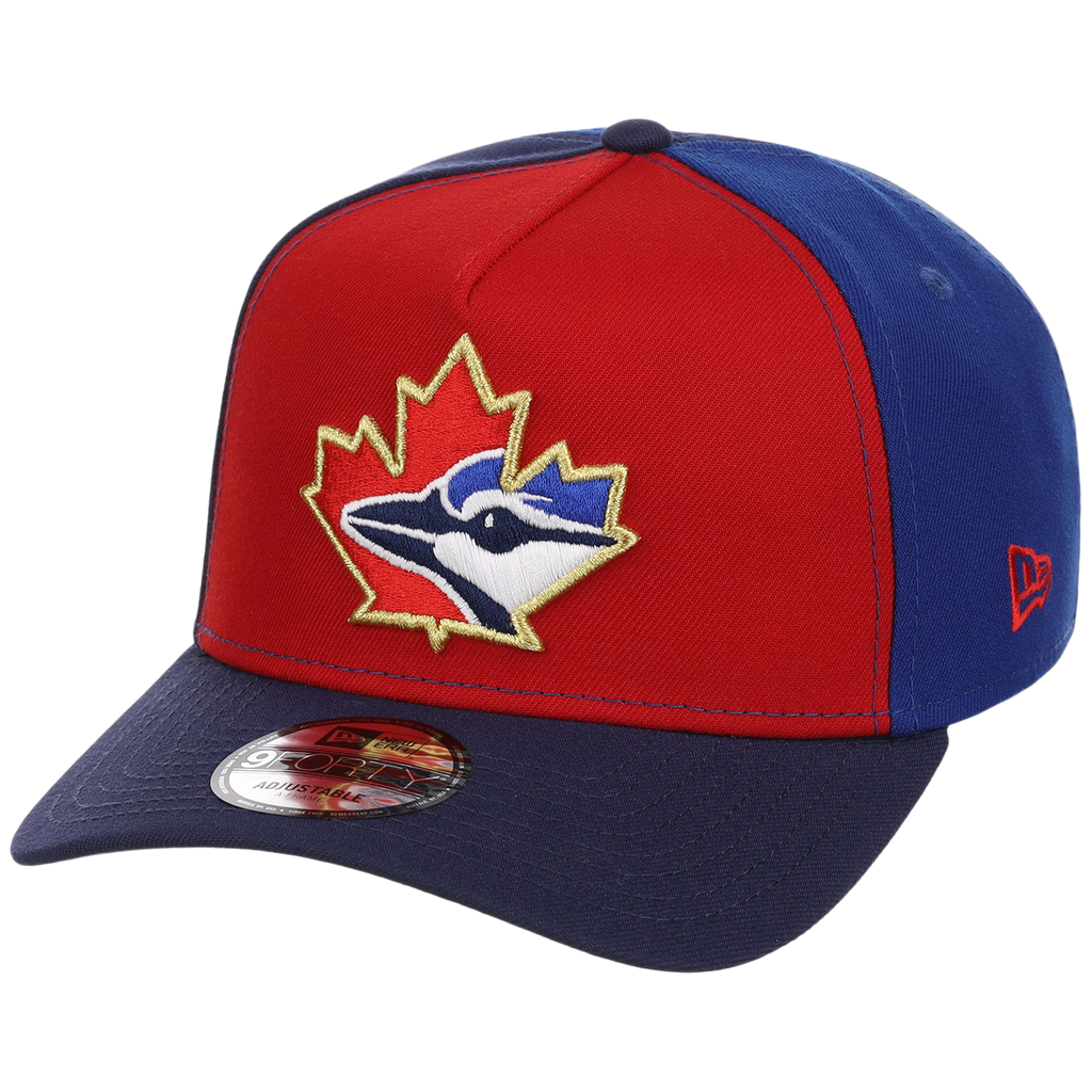 Toronto Blue Jays Toronto Crown the City - Pinwheel New Era 9FORTY (Multi/Navy)