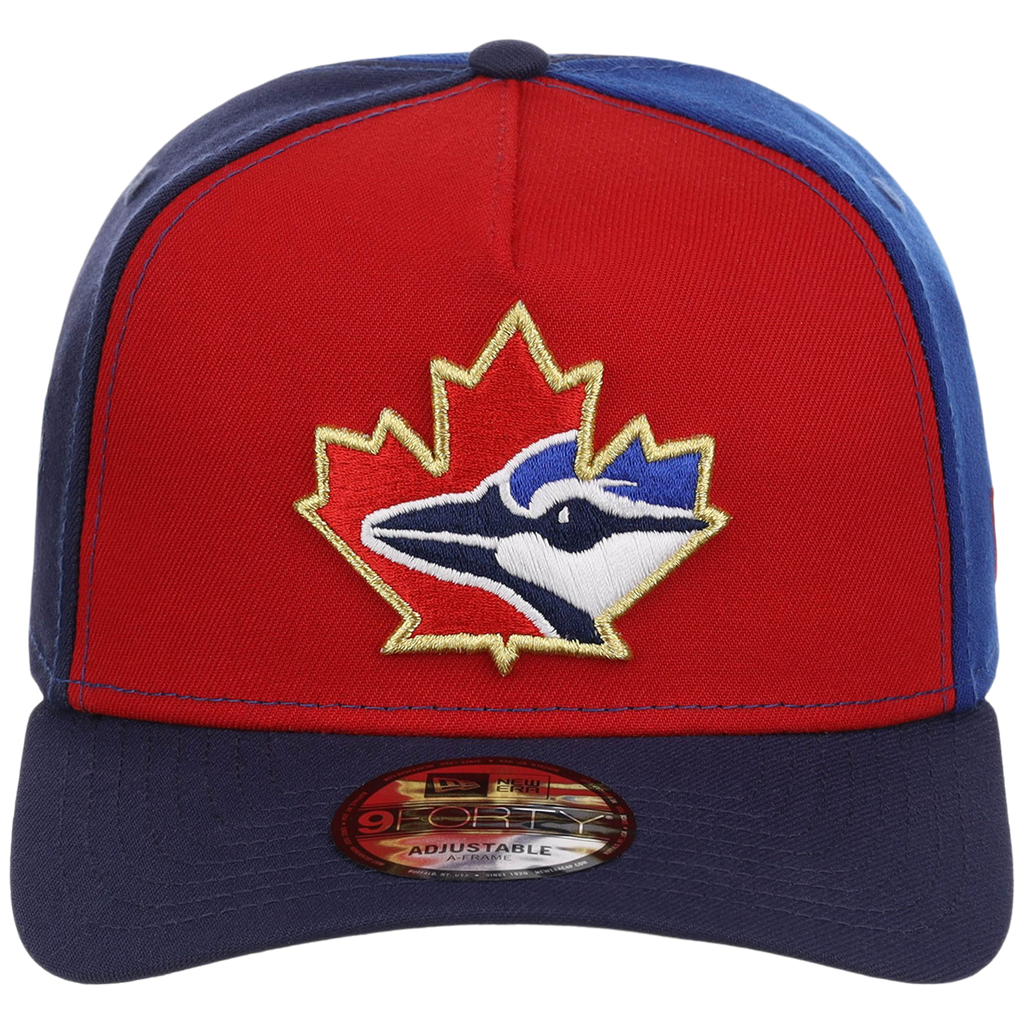 Toronto Blue Jays Toronto Crown the City - Pinwheel New Era 9FORTY (Multi/Navy)