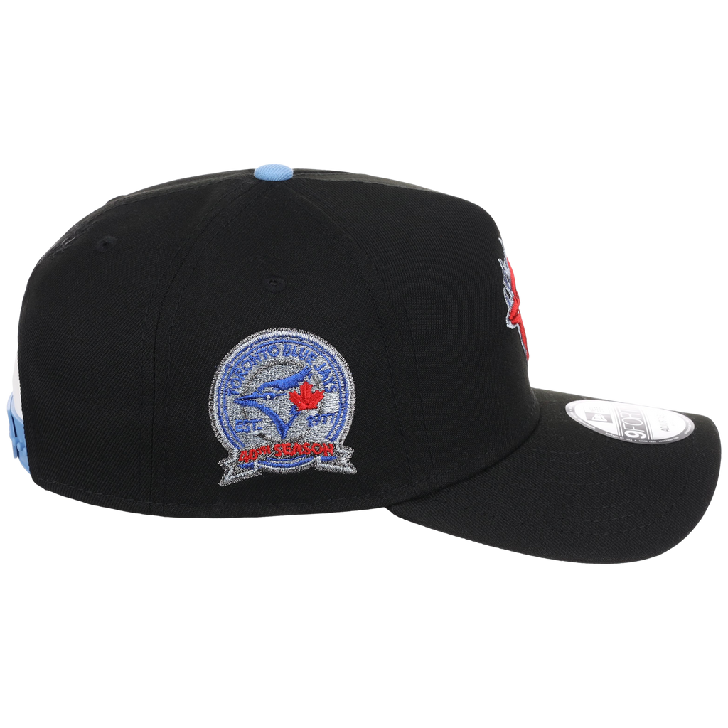 Toronto Blue Jays Toronto Crown the City - Blue Flame New Era 9FORTY (Black/Black)