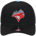 Toronto Blue Jays Toronto Crown the City - Blue Flame New Era 9FORTY (Black/Black)